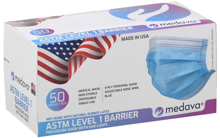 medava® 3 Ply Disposable Mask (ASTM Level 1)